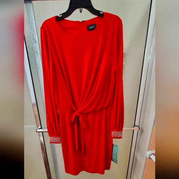 open lace back dress Red Lattice Back Dress with Flounce Top